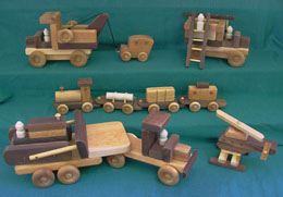 wooden trucks for toddlers